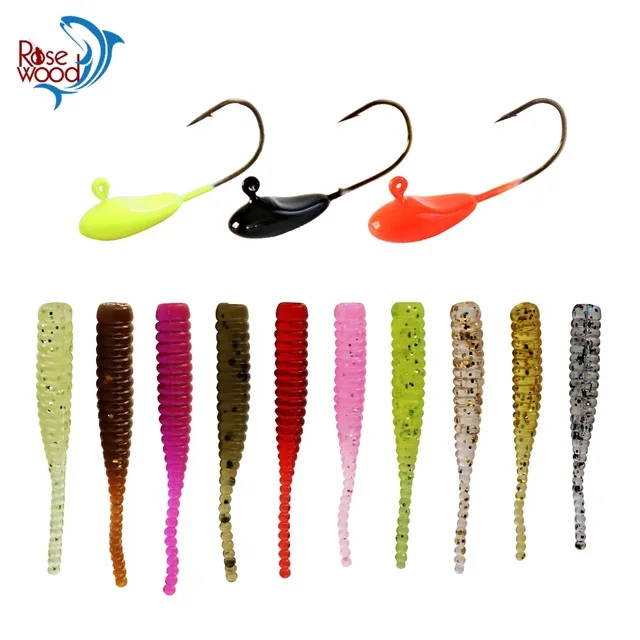 RoseWood New Freshwater Fishing Lures Kit 1.1g Micro Lead Head Hooks Soft Artificial Worm Baits Sea Bass Carp Fishing Jig Group
RoseWood New Freshwater Fishing Lures Kit 1.1g Micro Lead Head Hooks Soft Artificial Worm Baits Sea Bass Carp Fishing Jig Group