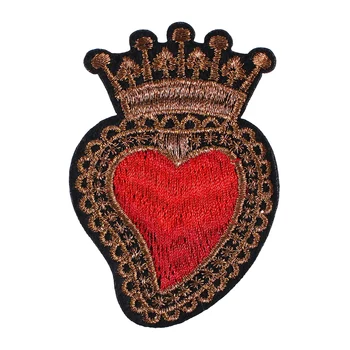 10pieces Gold Crown Red Heart Embroidery Fabric Badge Patches Iron on Motif Applique T-shirt Decorated Sewing Accessories TH955
10pieces Gold Crown Red Heart Embroidery Fabric Badge Patches Iron on Motif Applique T-shirt Decorated Sewing Accessories TH955
