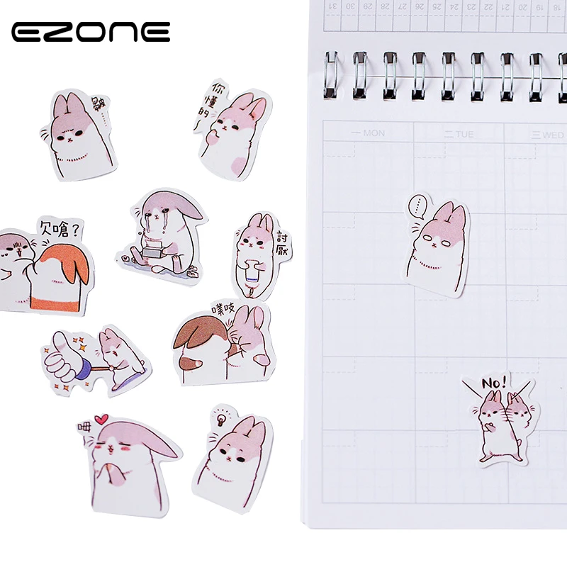 EZONE 40PCS Kawaii Chubby Rabbit Series Pet Sticker Pack Scrapbooking Decor Stickers School Office Supplie Cute Decoration
EZONE 40PCS Kawaii Chubby Rabbit Series Pet Sticker Pack Scrapbooking Decor Stickers School Office Supplie Cute Decoration