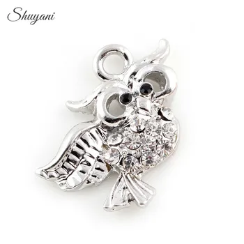 20PCS Fashion Clear Rhinestone Crystal Owl Birds Charms Pendants for Jewelry Making DIY Handmade Craft 18*21mm 
20PCS Fashion Clear Rhinestone Crystal Owl Birds Charms Pendants for Jewelry Making DIY Handmade Craft 18*21mm