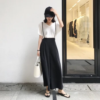 2019 Korean Fashion Loose Short Sleeve Tops Wide Leg Pants Elegant Suit Women High Waist Suit Women Summer Set Ladies Two Piece
2019 Korean Fashion Loose Short Sleeve Tops Wide Leg Pants Elegant Suit Women High Waist Suit Women Summer Set Ladies Two Piece