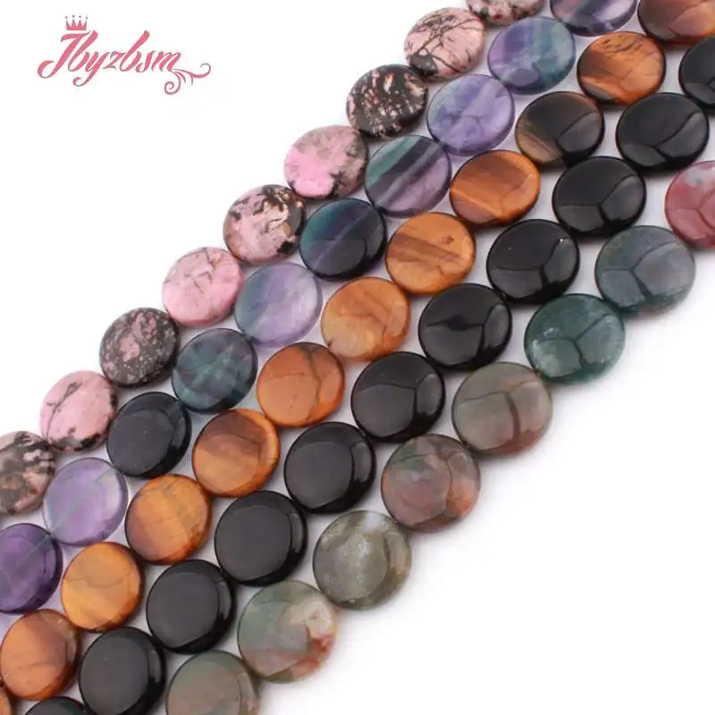 20mm Natural Fluorite Quartz Rhodonite Tiger Eye Agates Coin Stone Beads For DIY Necklace Jewelry Making Loose 15" Free Shipping
20mm Natural Fluorite Quartz Rhodonite Tiger Eye Agates Coin Stone Beads For DIY Necklace Jewelry Making Loose 15" Free Shipping