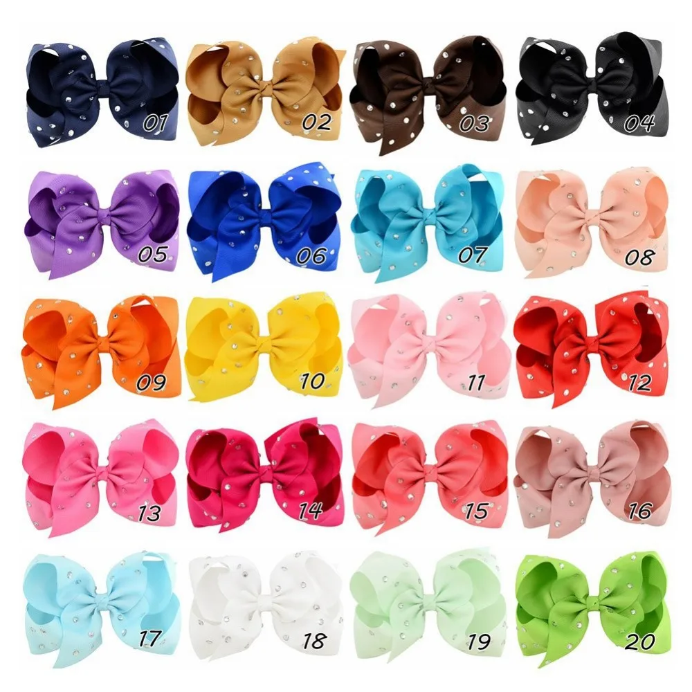 MengNa 5.5" Ribbon Hair Bow Rhinestone Camouflage Solid Hair Bow With Clips Big hair Bow Girls Hair Accessories,20pc
MengNa 5.5" Ribbon Hair Bow Rhinestone Camouflage Solid Hair Bow With Clips Big hair Bow Girls Hair Accessories,20pc