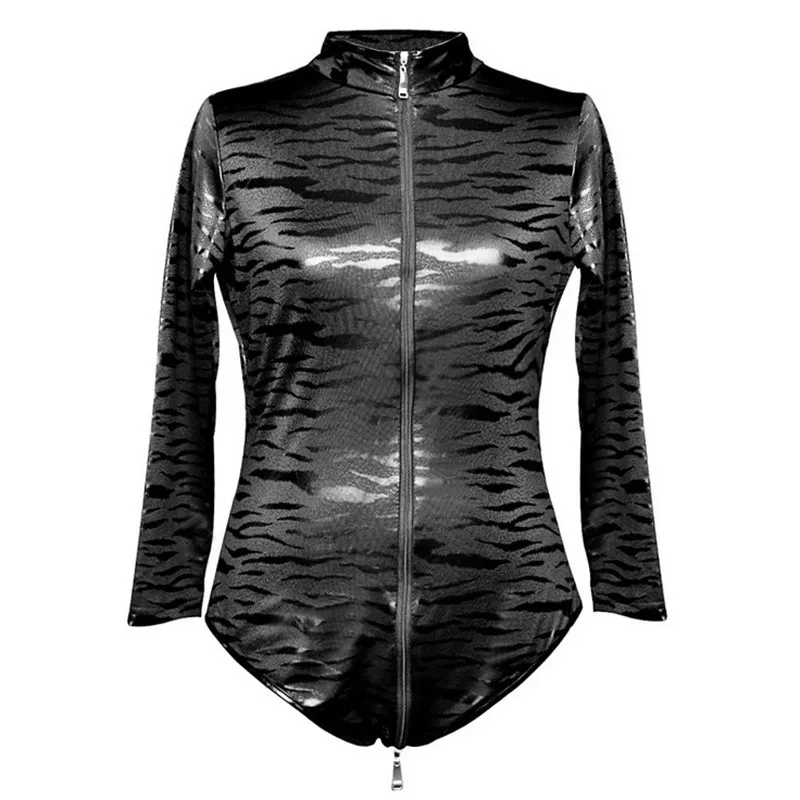 Sexy Lingerie Open Crotch Sexy PU Leather Lmitation Teddy Body Stocking Zebra Stripe Club Sexy Jumpsuit Erotic Lingerie Women
Sexy Lingerie Open Crotch Sexy PU Leather Lmitation Teddy Body Stocking Zebra Stripe Club Sexy Jumpsuit Erotic Lingerie Women