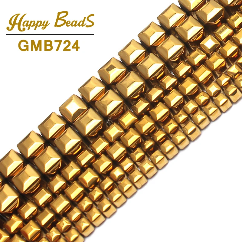 High quality Natural Stone Beads Square Cube Golds Plated Hematite Beads For jewelry Making 15inch 3/4/6mm Beads Making Bracelet
High quality Natural Stone Beads Square Cube Golds Plated Hematite Beads For jewelry Making 15inch 3/4/6mm Beads Making Bracelet