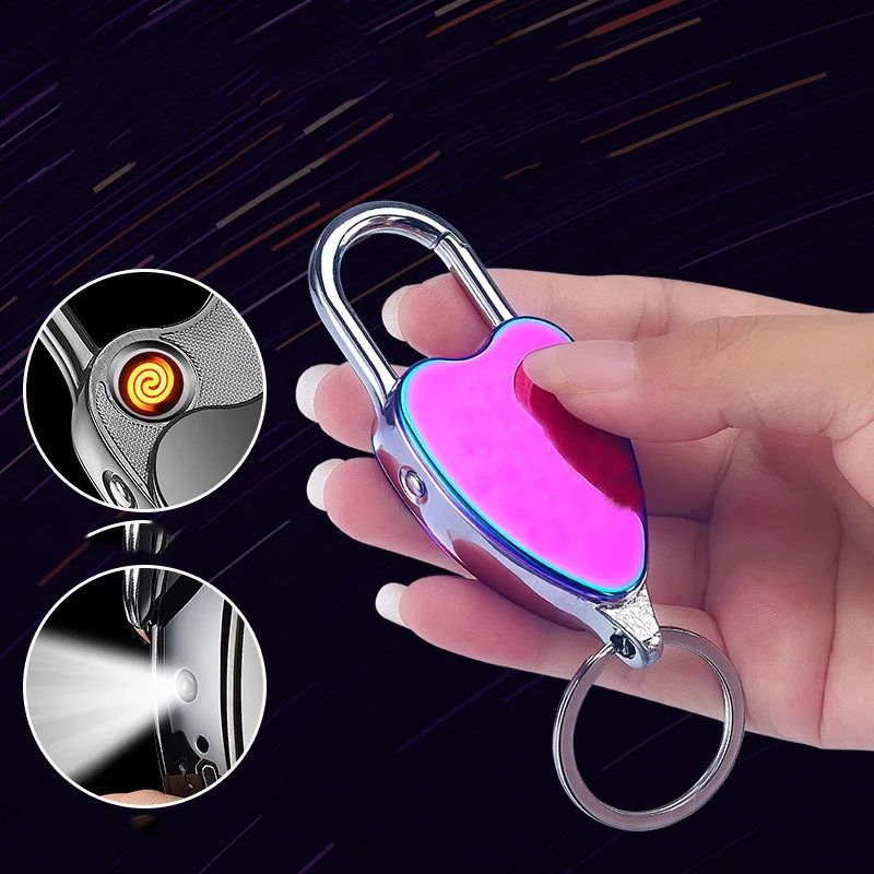 LED Flashlight USB Charging Lighter Windproof Electric Wire Heating Cigarette Lighter Multi-Function Keychain Cigarette Lighter
LED Flashlight USB Charging Lighter Windproof Electric Wire Heating Cigarette Lighter Multi-Function Keychain Cigarette Lighter