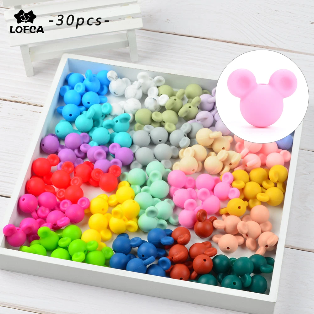 LOFCA 30pcs Silicone Beads BPA Free Cartoon Baby Teething Toys Food Grade Silicone Nursing Necklace Making Pacifier chain
LOFCA 30pcs Silicone Beads BPA Free Cartoon Baby Teething Toys Food Grade Silicone Nursing Necklace Making Pacifier chain