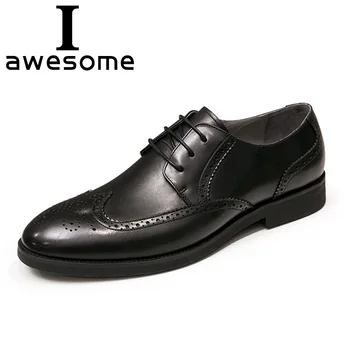 100% Genuine Leather Brogue Business Formal Dress Men Shoes Classic Office Wedding Mens Shoes Casual Oxford Wedding Male Italian
100% Genuine Leather Brogue Business Formal Dress Men Shoes Classic Office Wedding Mens Shoes Casual Oxford Wedding Male Italian