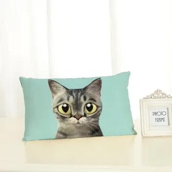 Cartoon Cat Cushion Covers Green Plant Home decoration 30x50 Decorative Beige Linen Pillow Case
Cartoon Cat Cushion Covers Green Plant Home decoration 30x50 Decorative Beige Linen Pillow Case