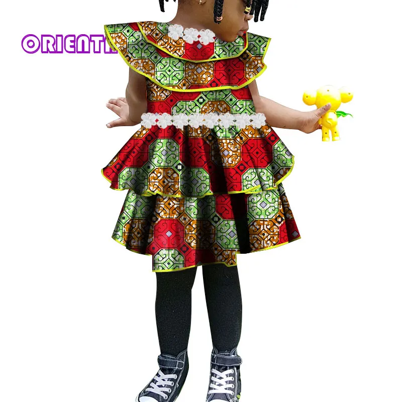 Cute Little Girl Dress Kids Girl African Print Floral Children Dress with White Flower Bazin Riche Summer Africa Dresses WYT79
Cute Little Girl Dress Kids Girl African Print Floral Children Dress with White Flower Bazin Riche Summer Africa Dresses WYT79