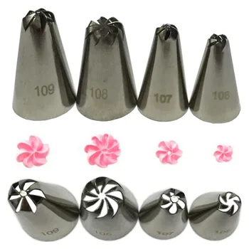4pcs / set Russian Icing Piping Nozzle Tube Cupcake Cake Decorating Tips Nozzle Sugarcraft Pastry Tip Rose Flowe Tools Bakeware
4pcs / set Russian Icing Piping Nozzle Tube Cupcake Cake Decorating Tips Nozzle Sugarcraft Pastry Tip Rose Flowe Tools Bakeware