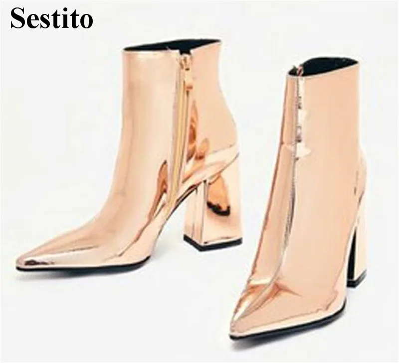 New Fashion Personality Solid Pointed Toe Ankle Women Boots Zip Square heel Basic High Heel Women Shoes Spring/Autumn Short Boot
New Fashion Personality Solid Pointed Toe Ankle Women Boots Zip Square heel Basic High Heel Women Shoes Spring/Autumn Short Boot