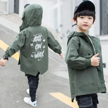 Boys Hooded Jackets Windbreaker Coat Children Kids Outwear Korean Style Spring Fall Autumn Trench Coats Teenager 3 to 13 Years
Boys Hooded Jackets Windbreaker Coat Children Kids Outwear Korean Style Spring Fall Autumn Trench Coats Teenager 3 to 13 Years