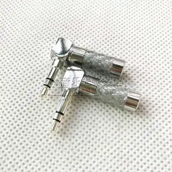 3pcs Silver carbon fiber rhodium plated 3.5 stereo silver plated elbow assembly plug Silver carbon fiber bend
3pcs Silver carbon fiber rhodium plated 3.5 stereo silver plated elbow assembly plug Silver carbon fiber bend
