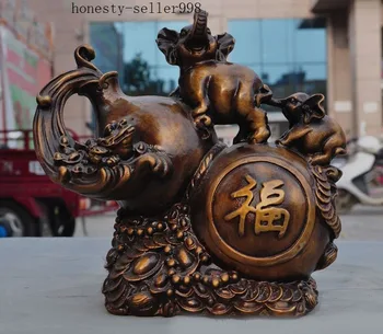 christmas Old Chinese Fengshui bronze Wealth Golden Toad Auspicious Elephant Gourd statue halloween
christmas Old Chinese Fengshui bronze Wealth Golden Toad Auspicious Elephant Gourd statue halloween