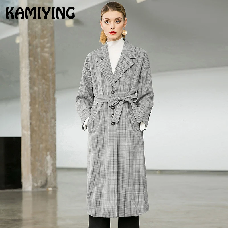 KAMIYING New Autumn Long Lattice Windbreaker Women Fashion Female England Style Ladies Trench Coat Manteau Femme Hiver PKHC519
KAMIYING New Autumn Long Lattice Windbreaker Women Fashion Female England Style Ladies Trench Coat Manteau Femme Hiver PKHC519