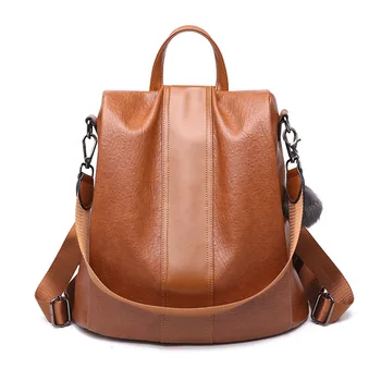 Fashion Quality pu Leather Women Backpack Large Capacity Hair Ball School Bag for Teenager girls Male Travel Bags mochila mujer
Fashion Quality pu Leather Women Backpack Large Capacity Hair Ball School Bag for Teenager girls Male Travel Bags mochila mujer