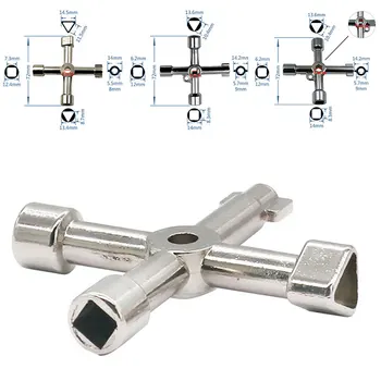 Multifunction 4 way triangular wrench Universal plumber wrench triangular wrenches for Gas electric meter radiator purge cabinet
Multifunction 4 way triangular wrench Universal plumber wrench triangular wrenches for Gas electric meter radiator purge cabinet
