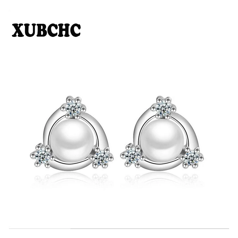 XUBCHC Tendy Style Whirlwind Silver White Simulated Pearl Stud Earrings Simple Zircon Earring Fashion Jewelry for Women
XUBCHC Tendy Style Whirlwind Silver White Simulated Pearl Stud Earrings Simple Zircon Earring Fashion Jewelry for Women