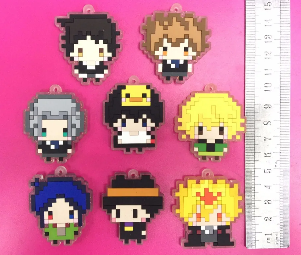 8 шт./лот HITMAN REBORN оригинальный японский аниме Рисунок резиновый силиконовый
