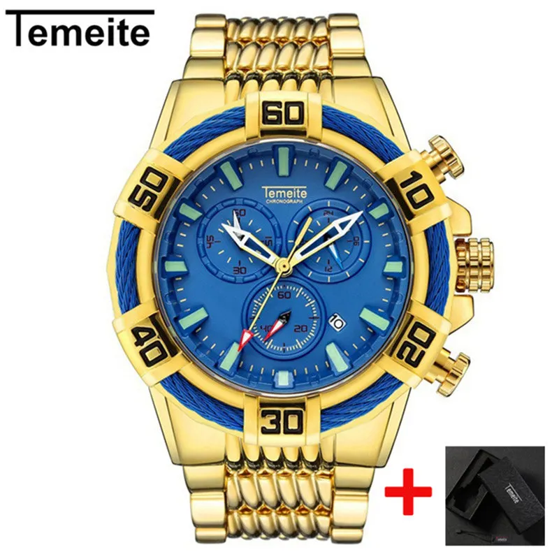 Top Brand Quartz Analog Gold Watch Luxury Sport Watches Men Waterproof Military Wristwatch Male Clock Temeite Relogio Masculino
Top Brand Quartz Analog Gold Watch Luxury Sport Watches Men Waterproof Military Wristwatch Male Clock Temeite Relogio Masculino