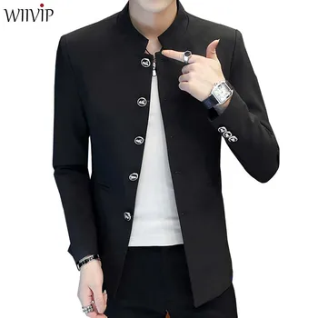 Spring Autumn Fashion Man Stand Collar Solid Full Sleeve Slim Handsome Blazer Coat Male Casual Blazer Jacket YW486
Spring Autumn Fashion Man Stand Collar Solid Full Sleeve Slim Handsome Blazer Coat Male Casual Blazer Jacket YW486