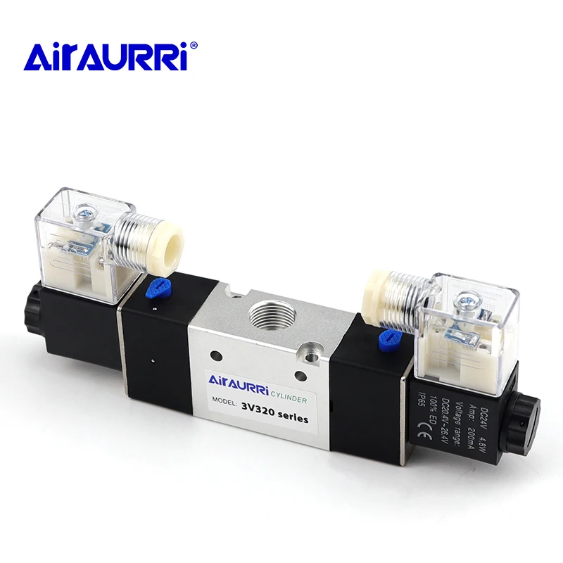 3V320 series G3 / 8 solenoid valve single and double coil DC AC double three-way pneumatic valve 12V 24V 36V 110V 220V 380V
3V320 series G3 / 8 solenoid valve single and double coil DC AC double three-way pneumatic valve 12V 24V 36V 110V 220V 380V