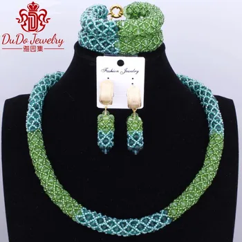 Classic Blue Green Cute Christmas Jewelry Set Fashion African Nigerian Necklace Jewellery Set Brand Indian Style Party Beads
Classic Blue Green Cute Christmas Jewelry Set Fashion African Nigerian Necklace Jewellery Set Brand Indian Style Party Beads