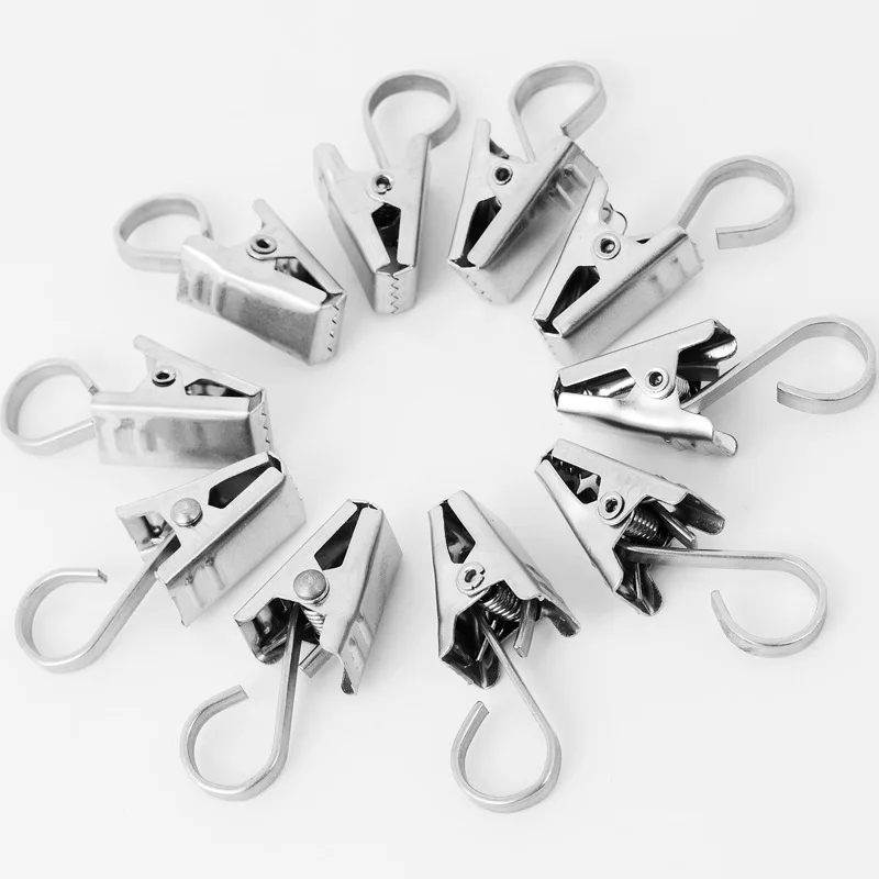 10pcs/lot High Quality Extra Heavy Curtain Clamp Bath Shower Window sunshade Curtain Stainless steel clip curtain fittings
10pcs/lot High Quality Extra Heavy Curtain Clamp Bath Shower Window sunshade Curtain Stainless steel clip curtain fittings