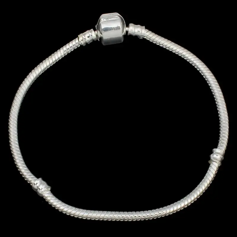 DIY Fashion Silver Snake Chain European Charm Bead Fit Original Bracelet Bangle Jewelry For Women Without Logo 2017
DIY Fashion Silver Snake Chain European Charm Bead Fit Original Bracelet Bangle Jewelry For Women Without Logo 2017