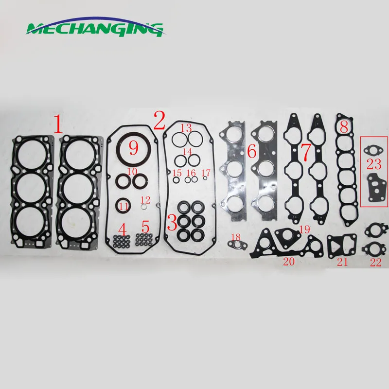 For MITSUBISHI MONTERO SPORT V6 24V (USA) 6G72 K96W Engine Rebuild Kits Engine Gasket Full Set Engine Parts MD976845 50218600
For MITSUBISHI MONTERO SPORT V6 24V (USA) 6G72 K96W Engine Rebuild Kits Engine Gasket Full Set Engine Parts MD976845 50218600