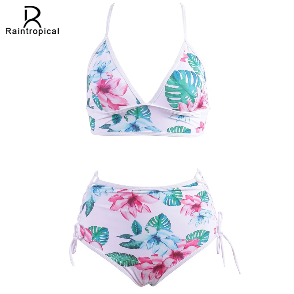 Raintropical 2019 High Waist Bikinis Women Swimwear Printed Swimsuit Female Bandage Beach Wear Bikini Set Bathing Suit Biquini
Raintropical 2019 High Waist Bikinis Women Swimwear Printed Swimsuit Female Bandage Beach Wear Bikini Set Bathing Suit Biquini
