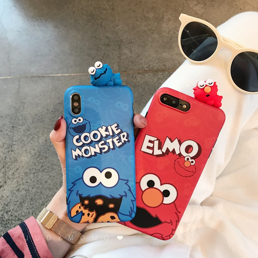 Luxury cute Sesame Street funny toys ELMO Cookie Biscuits Cartoon silicone phone case for iphone 6 S 7 8 plus X XR XS MAX coqu
Luxury cute Sesame Street funny toys ELMO Cookie Biscuits Cartoon silicone phone case for iphone 6 S 7 8 plus X XR XS MAX coqu