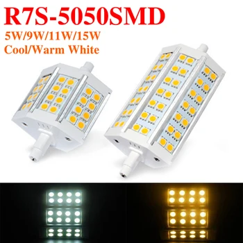 R7S SMD 5050 LED Lamp Bulb Glass Tube for Replace Halogen Light Spot Light 78mm 118mm AC 220V 230V 5W 9W 11W 15W Energy Saving
R7S SMD 5050 LED Lamp Bulb Glass Tube for Replace Halogen Light Spot Light 78mm 118mm AC 220V 230V 5W 9W 11W 15W Energy Saving