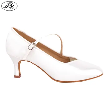 Women Standard Dance BD138 ClASSIC White Satin Ladies Ballroom Dancing Shoe Soft Anti Slid Leather Outsole High Heel Profession
Women Standard Dance BD138 ClASSIC White Satin Ladies Ballroom Dancing Shoe Soft Anti Slid Leather Outsole High Heel Profession