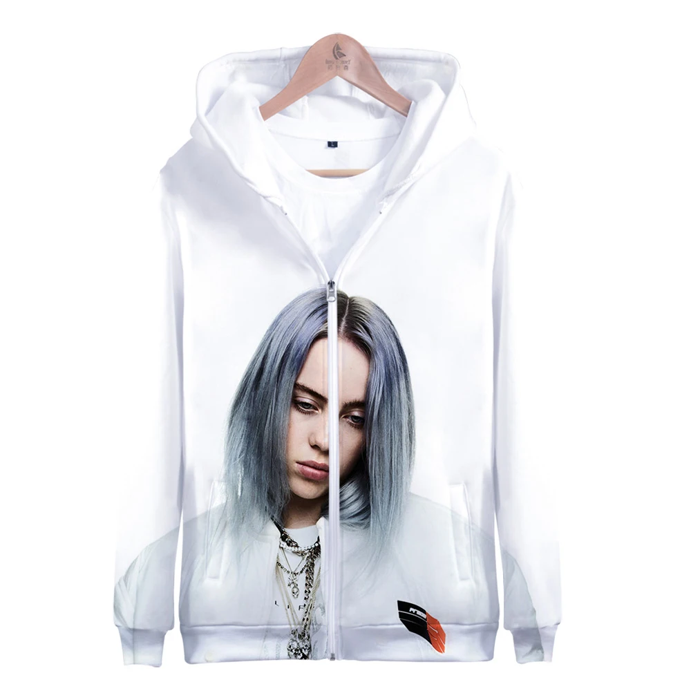 2019 3D Billie Eilish cool Zipper Hoodies print Casual Women and men Casual 3D 2019 Hot Sale pop Zipper hooded Plus Size 4XL
2019 3D Billie Eilish cool Zipper Hoodies print Casual Women and men Casual 3D 2019 Hot Sale pop Zipper hooded Plus Size 4XL