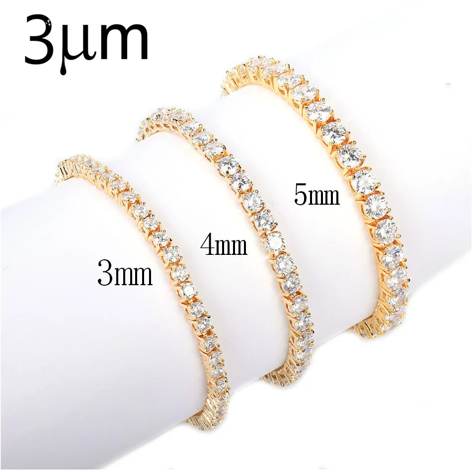 3UMeter Tennis Bracelet Iced Zircon Hip hop Chains CZ Crystal Gold Strand Bracelets Box Clasp For Women Men's Jewelry 2018
3UMeter Tennis Bracelet Iced Zircon Hip hop Chains CZ Crystal Gold Strand Bracelets Box Clasp For Women Men's Jewelry 2018