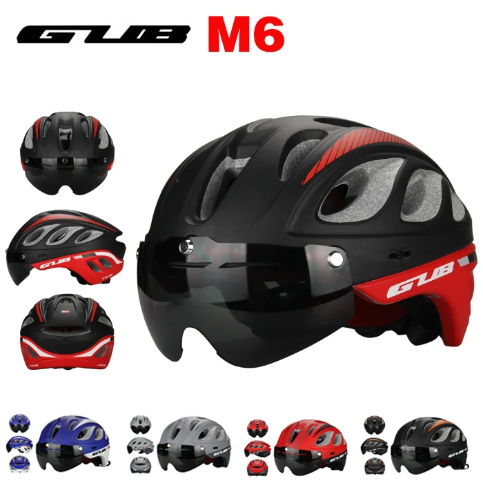 GUB M6 MTB Road TT Racing Bike 20 Air Vents Helmet With Goggles Eyewear Integrally Molded ESP + PC Aero Bicycle Helmets& Glasses
GUB M6 MTB Road TT Racing Bike 20 Air Vents Helmet With Goggles Eyewear Integrally Molded ESP + PC Aero Bicycle Helmets& Glasses