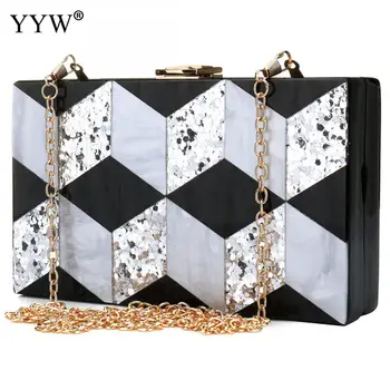 Fashion Women Box Bag Clutches Party New Sequin Rectangle Argyle Shoulder Bag With Chain Paid Gold Silver Cell Phone Purse 
Fashion Women Box Bag Clutches Party New Sequin Rectangle Argyle Shoulder Bag With Chain Paid Gold Silver Cell Phone Purse