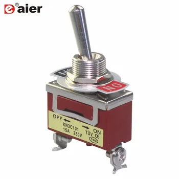 3Pcs Toggle Switches ON/OFF 2 Position 15A 250VAC 2 Terminals High Quality SPST Rocker Switch With Screw Terminal Medium Switch
3Pcs Toggle Switches ON/OFF 2 Position 15A 250VAC 2 Terminals High Quality SPST Rocker Switch With Screw Terminal Medium Switch