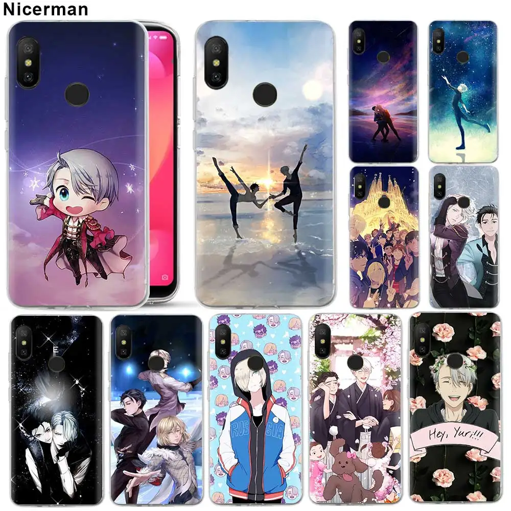 Soft Silicone Coque for Xiaomi Mi A1 A2 Lite 6X 5X 8 Lite Play Redmi Note 6 7 Cover Anime Yuri on Ice Cartoon Clear TPU case
Soft Silicone Coque for Xiaomi Mi A1 A2 Lite 6X 5X 8 Lite Play Redmi Note 6 7 Cover Anime Yuri on Ice Cartoon Clear TPU case