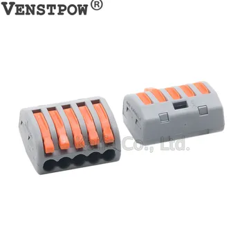20pcs/lot222-415 (PCT215)Universal Compact Wire Wiring Connector 5 pin Conductor Terminal Block With Lever 0.08-2.5mm2
20pcs/lot222-415 (PCT215)Universal Compact Wire Wiring Connector 5 pin Conductor Terminal Block With Lever 0.08-2.5mm2
