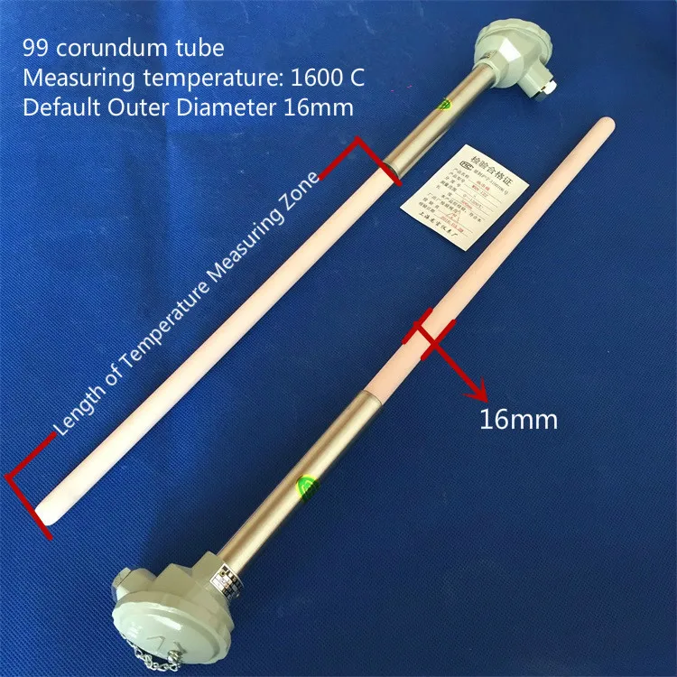 High alumina corundum tube K high temperature ceramic thermocouple 0-1300 degree WRN-130 temperature sensor probe
High alumina corundum tube K high temperature ceramic thermocouple 0-1300 degree WRN-130 temperature sensor probe