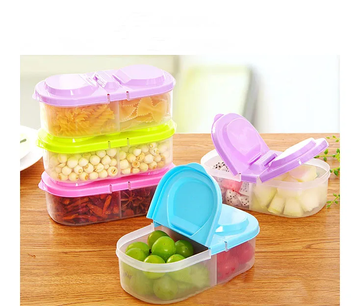 1PC Double Compartment Covered Kitchen Food Grain Sealing Jar Multifunctional Plastic Storage Box LF 033
1PC Double Compartment Covered Kitchen Food Grain Sealing Jar Multifunctional Plastic Storage Box LF 033