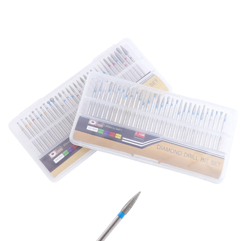 30pcs Diamond Nail Drill Bits Electric Manicure Machine Drills Accessories Rotary Burr Mills Cutter Nail Remover Tools 3 Style
30pcs Diamond Nail Drill Bits Electric Manicure Machine Drills Accessories Rotary Burr Mills Cutter Nail Remover Tools 3 Style