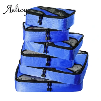 Aelicy 6pcs/set Waterproof Travel Storage Bag Clothes Packing Cube Luggage Organizer Sets Nylon Home Storage Travel Bags
Aelicy 6pcs/set Waterproof Travel Storage Bag Clothes Packing Cube Luggage Organizer Sets Nylon Home Storage Travel Bags