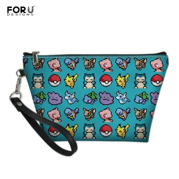 FORUDESIGNS Travel Cosmetic Bag for Women Toiletries Organizer Cartoon Pikachu Printing Makeup Bags Female Storage Make Up Case
FORUDESIGNS Travel Cosmetic Bag for Women Toiletries Organizer Cartoon Pikachu Printing Makeup Bags Female Storage Make Up Case