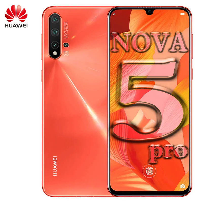 HuaWei Nova 5 Pro NFC Mobile Phone Octa Core 6.39'' Android 9.0 In-screen Fingerprint 48MP Google play GPU Turbo 40W SuperCharge
HuaWei Nova 5 Pro NFC Mobile Phone Octa Core 6.39'' Android 9.0 In-screen Fingerprint 48MP Google play GPU Turbo 40W SuperCharge