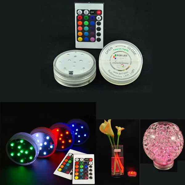 10 LED Multi Colors Submersible Waterproof Wedding Party Decoration Floral Vase Base Light +Remote
10 LED Multi Colors Submersible Waterproof Wedding Party Decoration Floral Vase Base Light +Remote