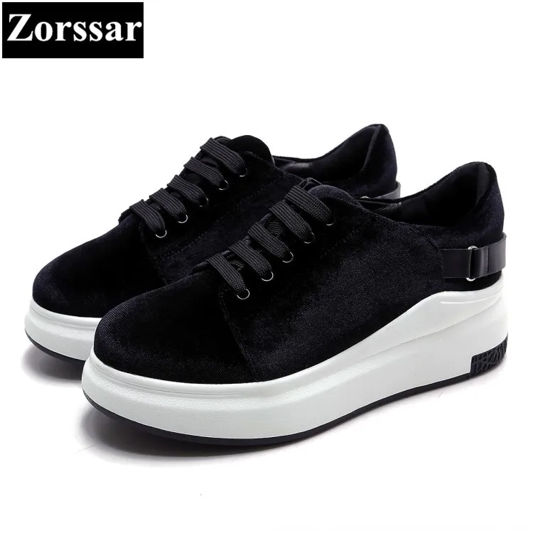 {Zorssar} 2017 New high quality Fashion velvet Womens Shoes Casual Flat Shoes Lace up Ladies leisure women flats platform shoes
{Zorssar} 2017 New high quality Fashion velvet Womens Shoes Casual Flat Shoes Lace up Ladies leisure women flats platform shoes